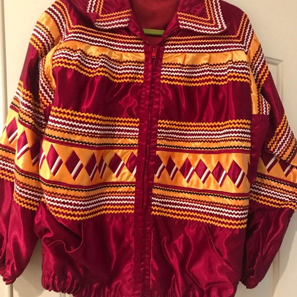 Seminole Satin Patchwork Jacket Handmade FSU - Picture 2 of 8